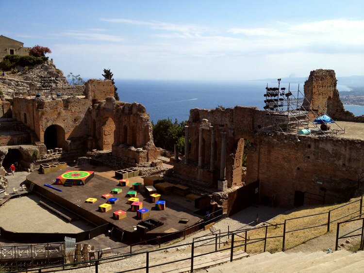 Greek theatre in Taormina, Sicily